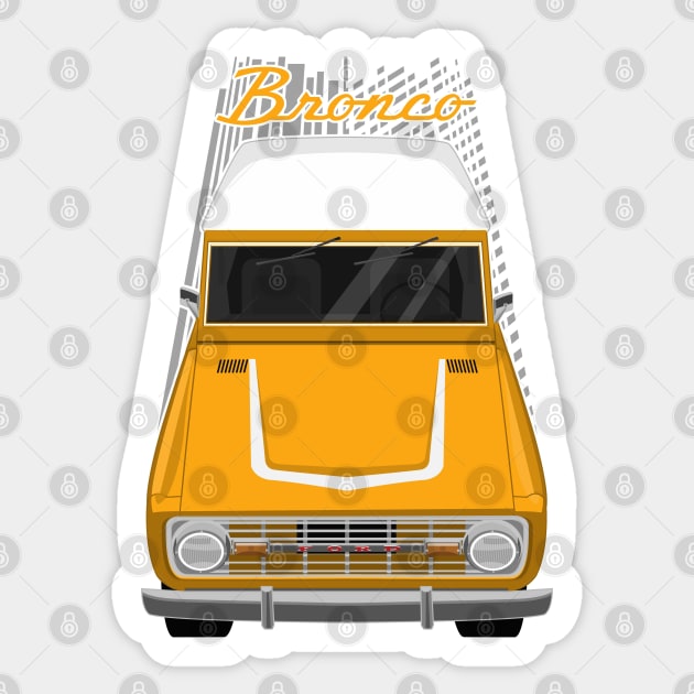 Ford Bronco 1st gen - Bold Orange Sticker by V8social